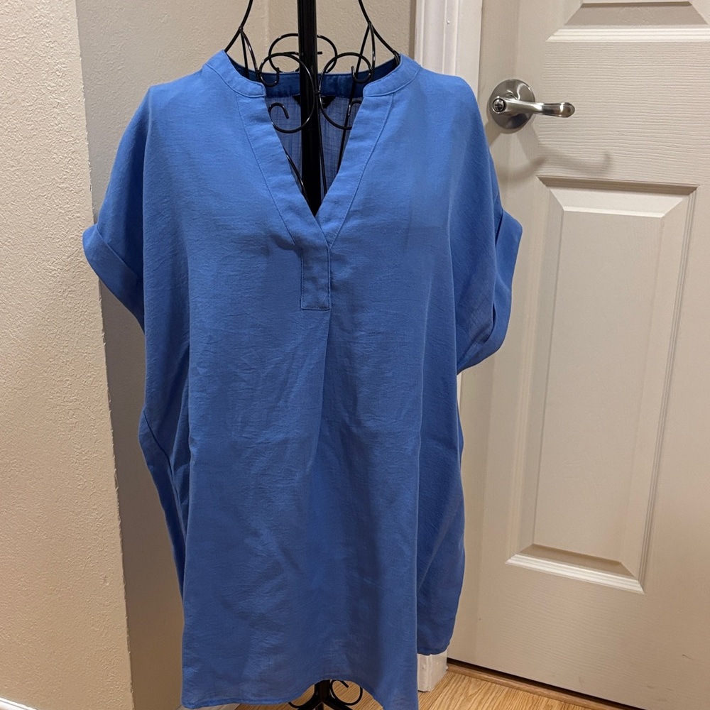 RACHEL Rachel Roy Blue Tunic Top